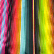 Multicolored striped outdoor canvas fabric pattern