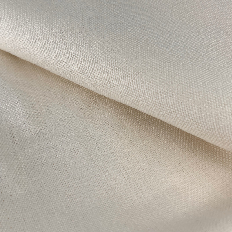 Solid White Thick Slub Woven Upholstery - House & Home Collection - 72" Maker's Cut