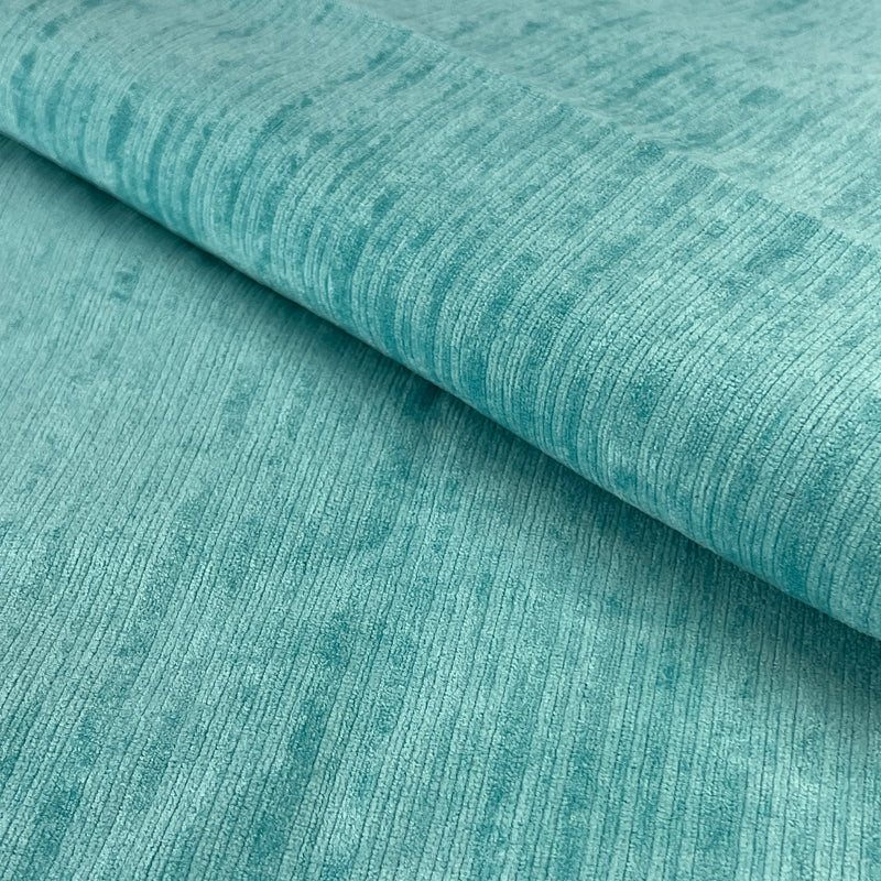 Aqua Corded Chenille - House & Home Collection - 36" Maker's Cut