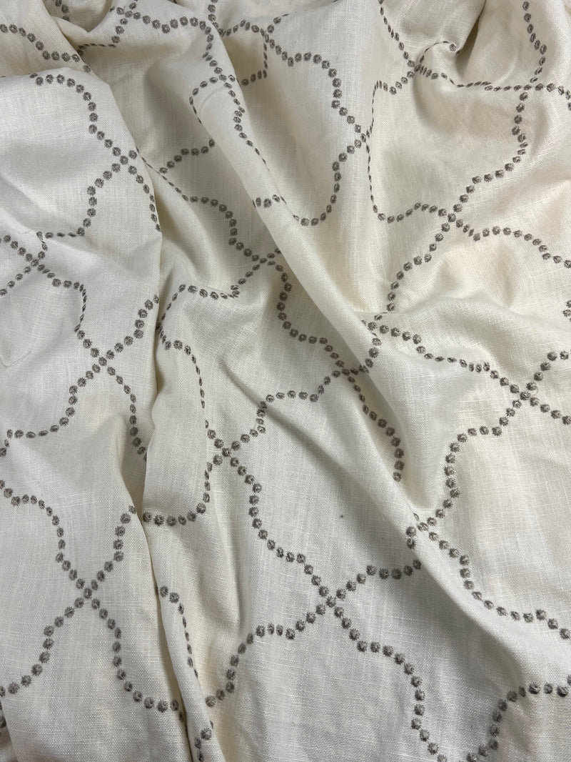 Tabari by Kravet - Sequin Embroidered Linen Blend - 16 Yards