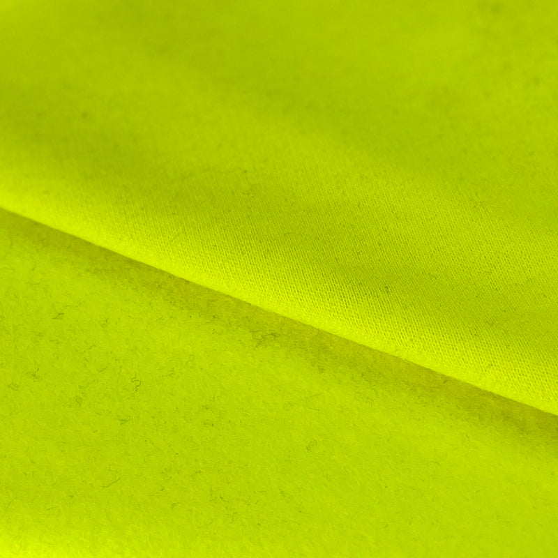 Cotton/Acrylic Sweatshirt Fleece - Safety Yellow | SKU 7724 #S34