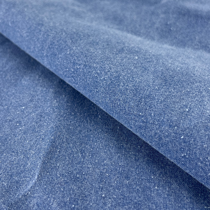 Blue Washed Shirting Weight Broadcloth | SKU 7728 #U1