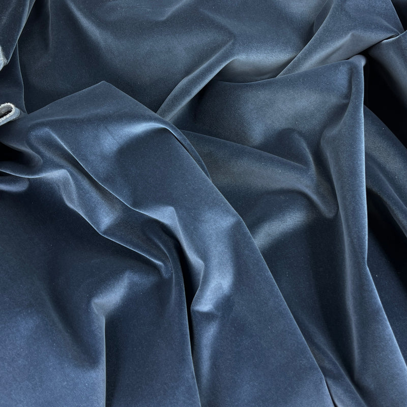 Upholstery Velvet - Copen Blue - 6 1/8 Yards