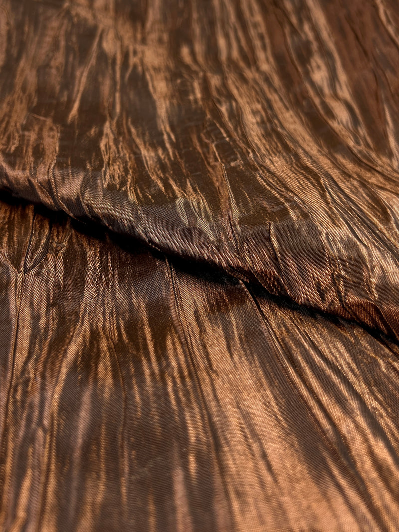 Crush Taffeta - 100% Polyester, 54" Wide - Copper - SKU 8127