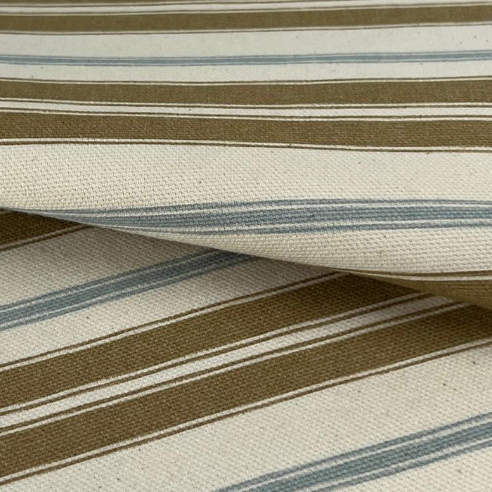 Blue & Khaki Umbrella Horizontal Stripe Canvas | SKU 7734 #S170