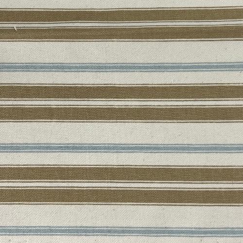 Blue & Khaki Umbrella Horizontal Stripe Canvas | SKU 7734 #S170