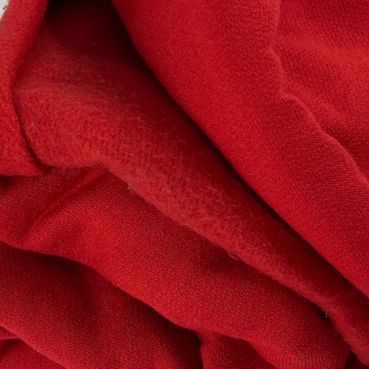 Red Sweatshirt Fleece | 64" Remnant