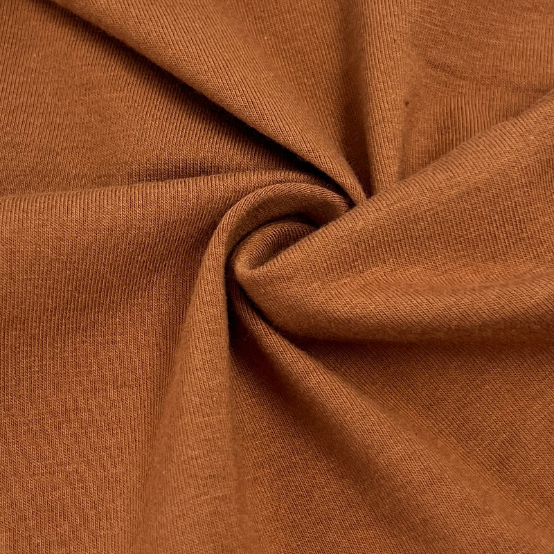 Mocha Cotton/Spandex 9-10 Ounce Jersey Knit - 10-Yard Lot