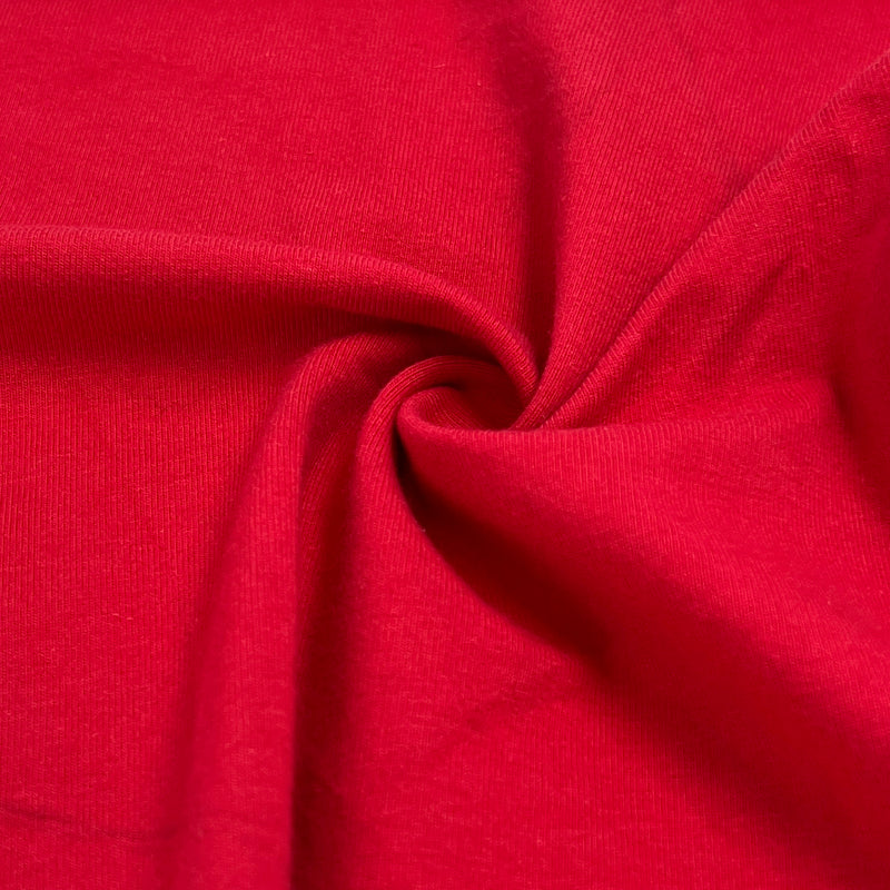 Red Cotton/Spandex 9-10 Ounce Jersey Knit - 10-Yard Lot