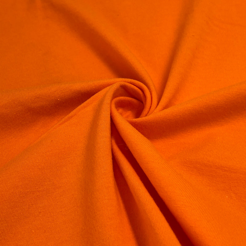 Orange Cotton/Spandex 9-10 Ounce Jersey Knit - 10-Yard Lot