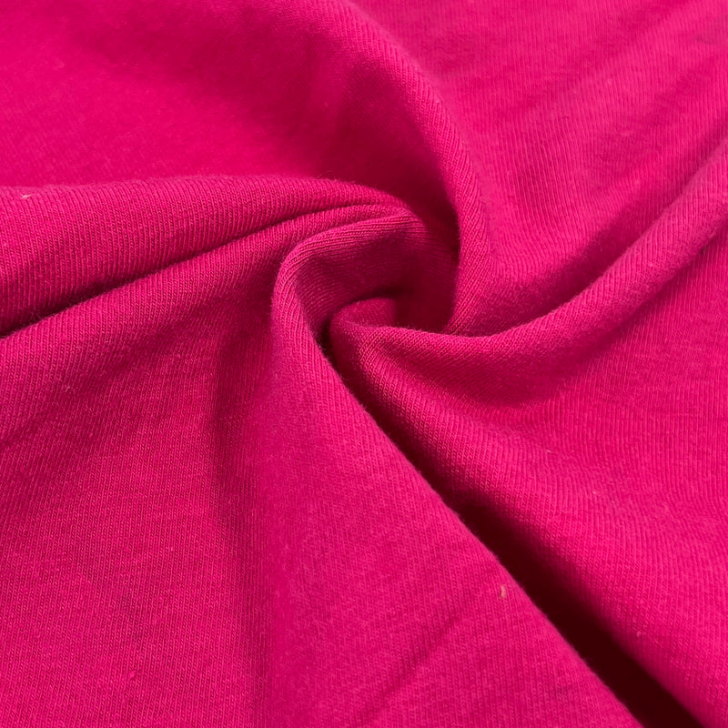 Dark Fuchsia Cotton/Spandex 10 Ounce Jersey Knit - 10-Yard Lot