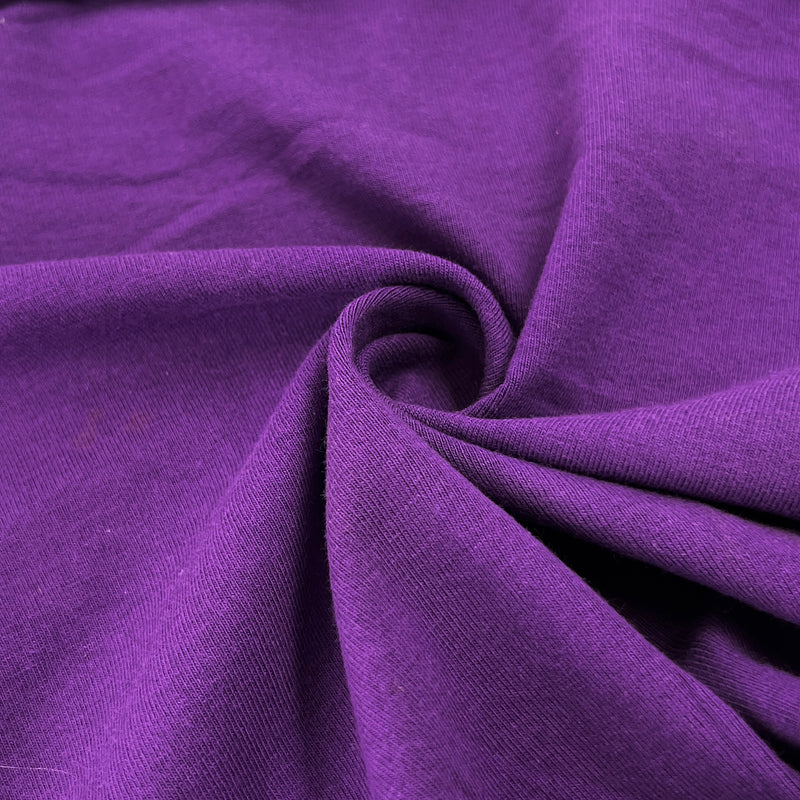 Purple Cotton/Spandex 10 Ounce Jersey Knit - 10-Yard Lot