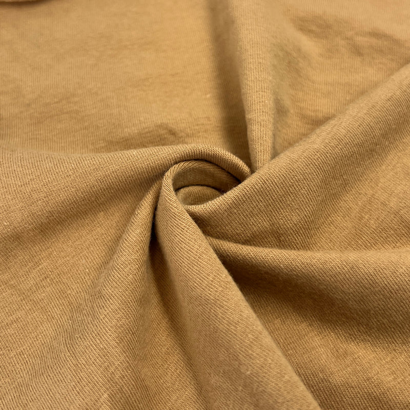 Tan Cotton/Spandex 9-10 Ounce Jersey Knit - 10-Yard Lot