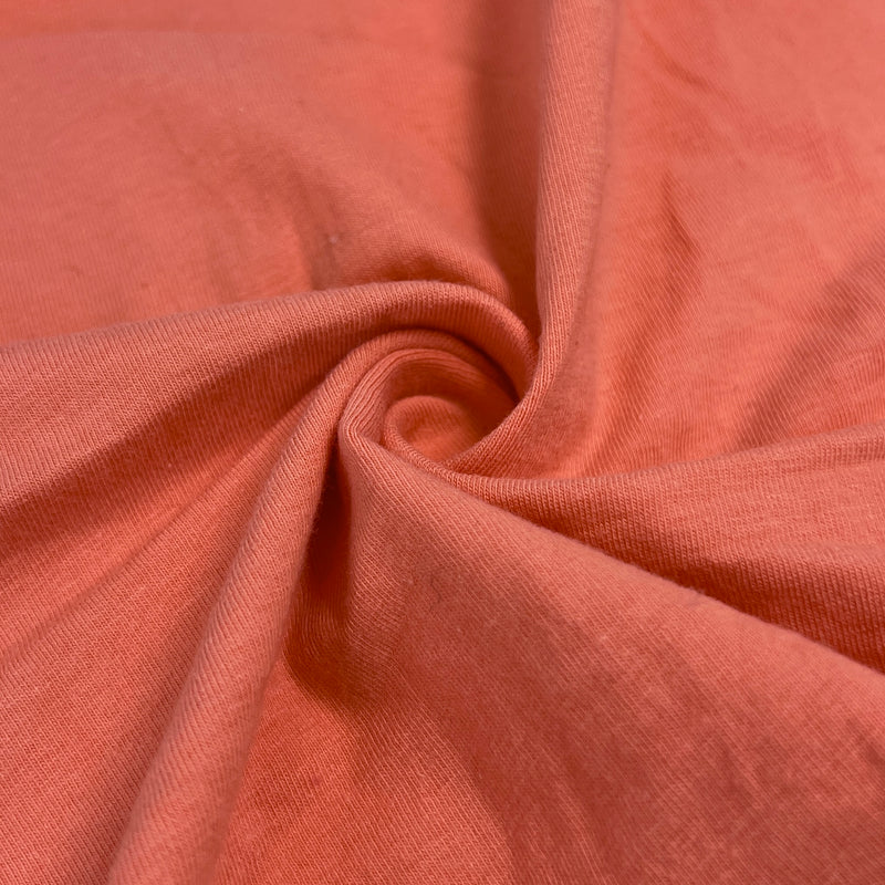 Light Coral Cotton/Spandex 9-10 Ounce Jersey Knit - 10-Yard Lot