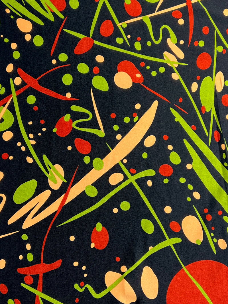 Paint Splatter Print Polyester/Spandex Jersey Knit - SKU 8132 #U1