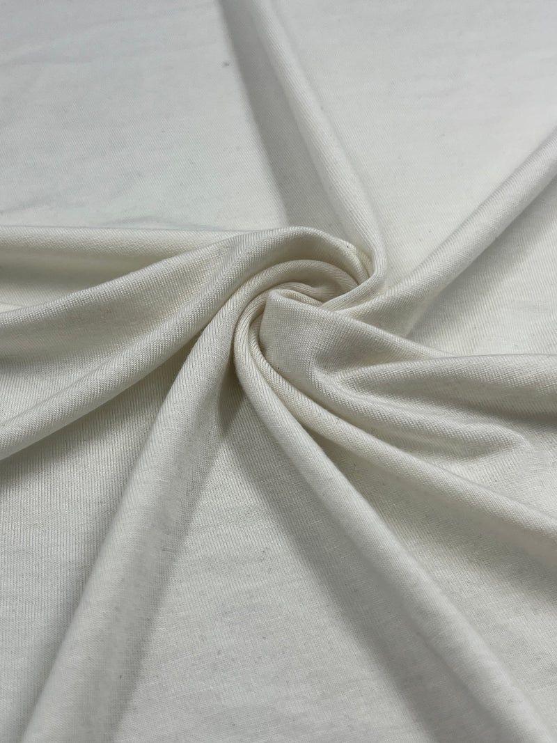 Modal/Spandex Jersey Knit - 240 Gram - Ivory | SKU 8131 #U63
