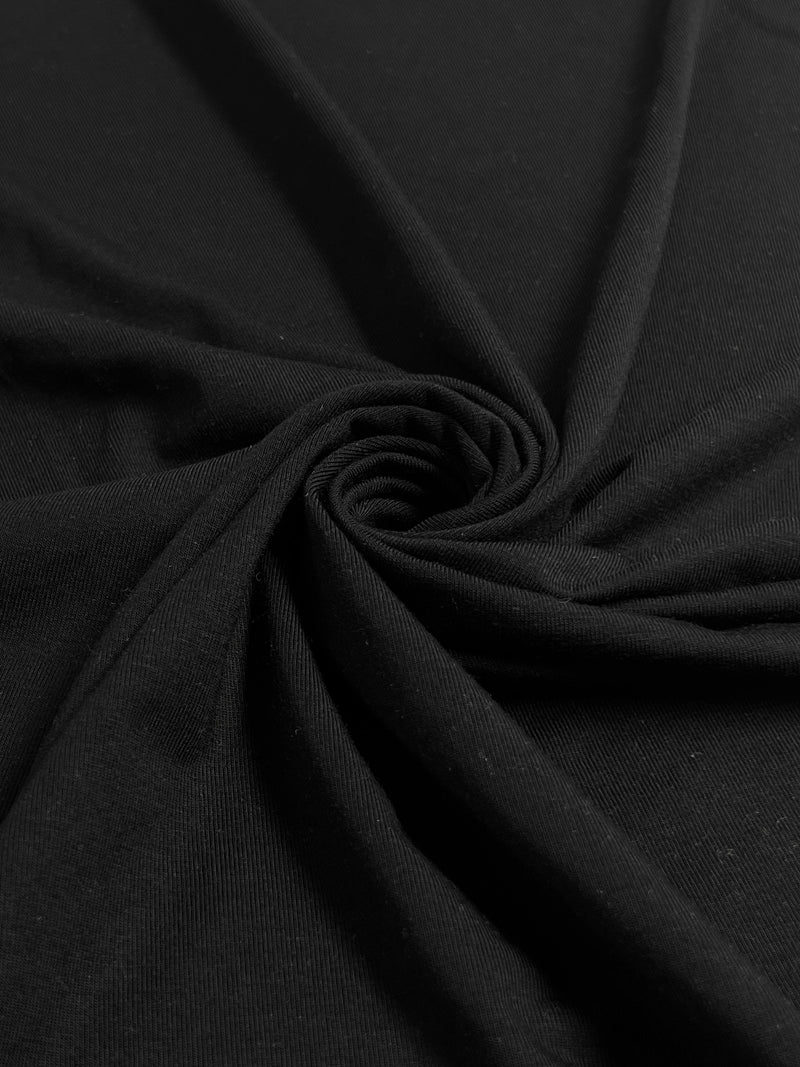 Modal/Spandex Jersey Knit - 240 Gram - Black | SKU 8131 #U63