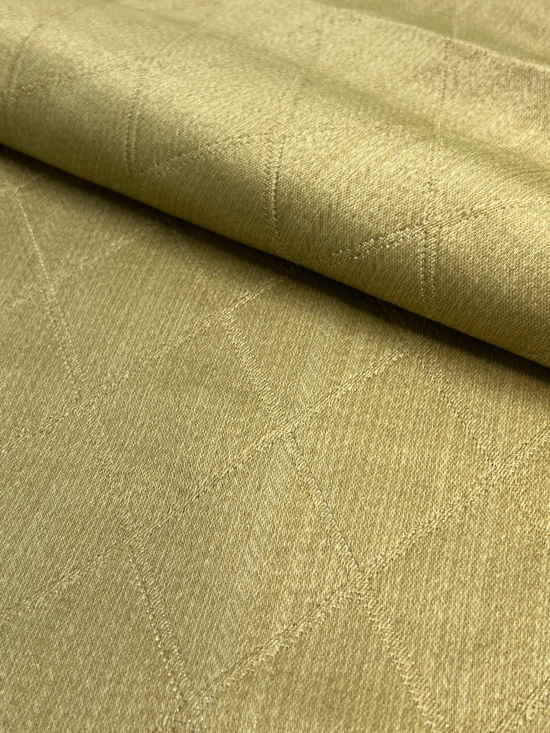Green Olive Quilted Upholstery - 96" Maker's Cut