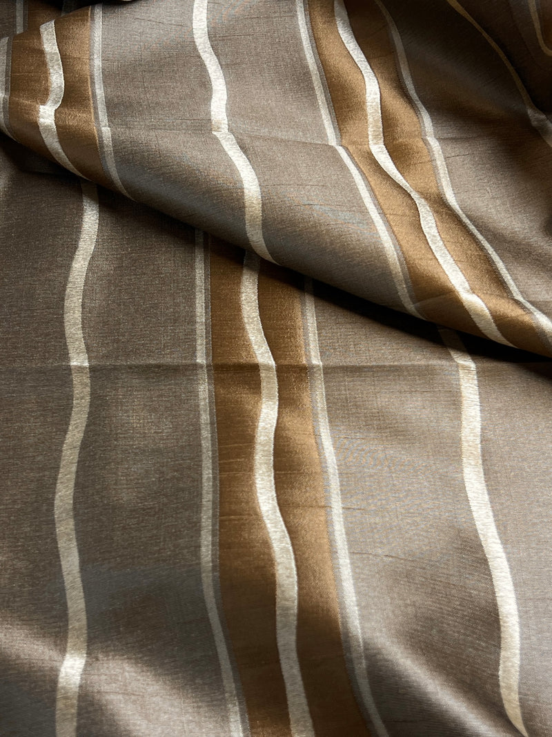 Sateen Jacquard Stripe Upholstery - 72"Maker's Cut