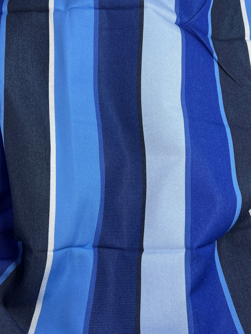 Blue Tonal Stripe Upholstery Canvas - Upholstery & Home Decor Fabrics