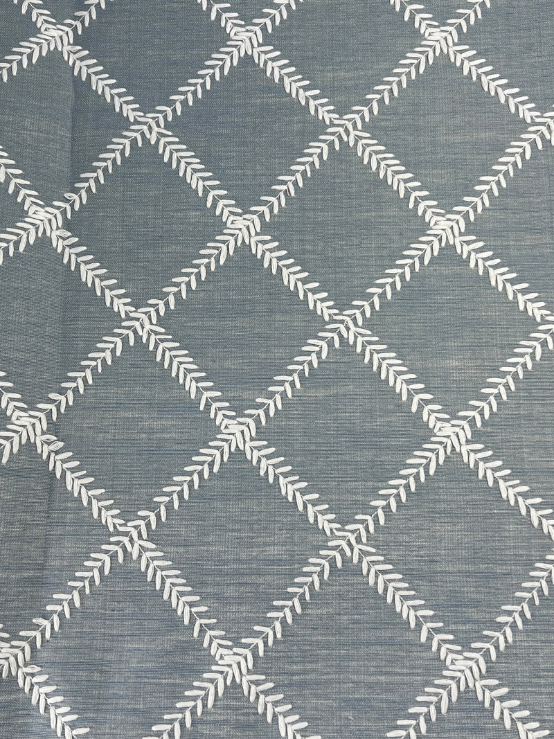 Dinah Sky by Ashley Wilde (The Linus Collection) - Poly/Cotton Upholstery & Decor Fabric