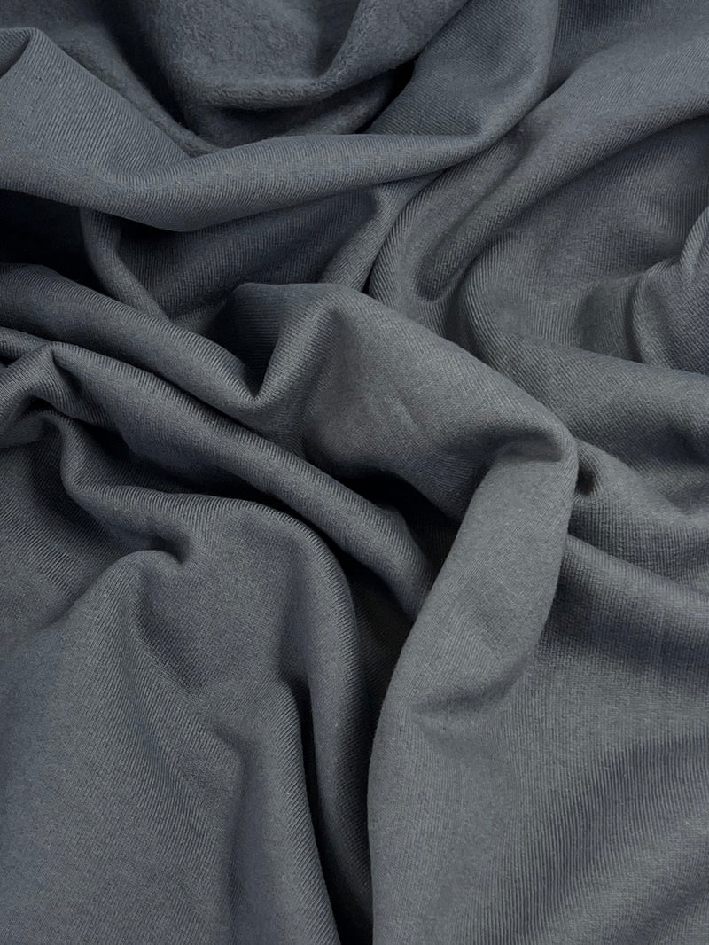 Charcoal 3-End Sweatshirt Fleece from American Giant - Cotton-Rich, 12.5 Ounce, Made in America - SKU 8135SF