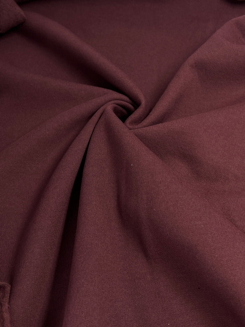 Burgundy 3-End Sweatshirt Fleece from American Giant - Cotton-Rich, 12.5 Ounce, Made in America - SKU 8135SF #S78
