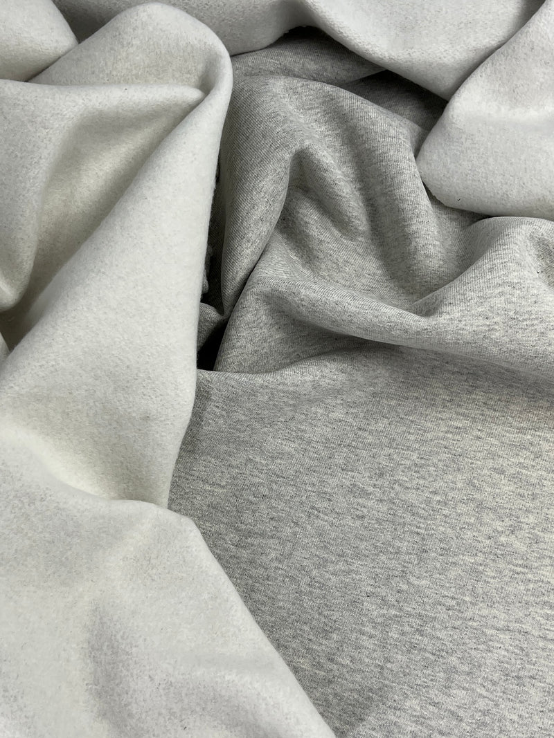 Heather Grey 3-End Sweatshirt Fleece from American Giant - Cotton-Rich, 12.5 Ounce, Made in America - SKU 8135SF #S140