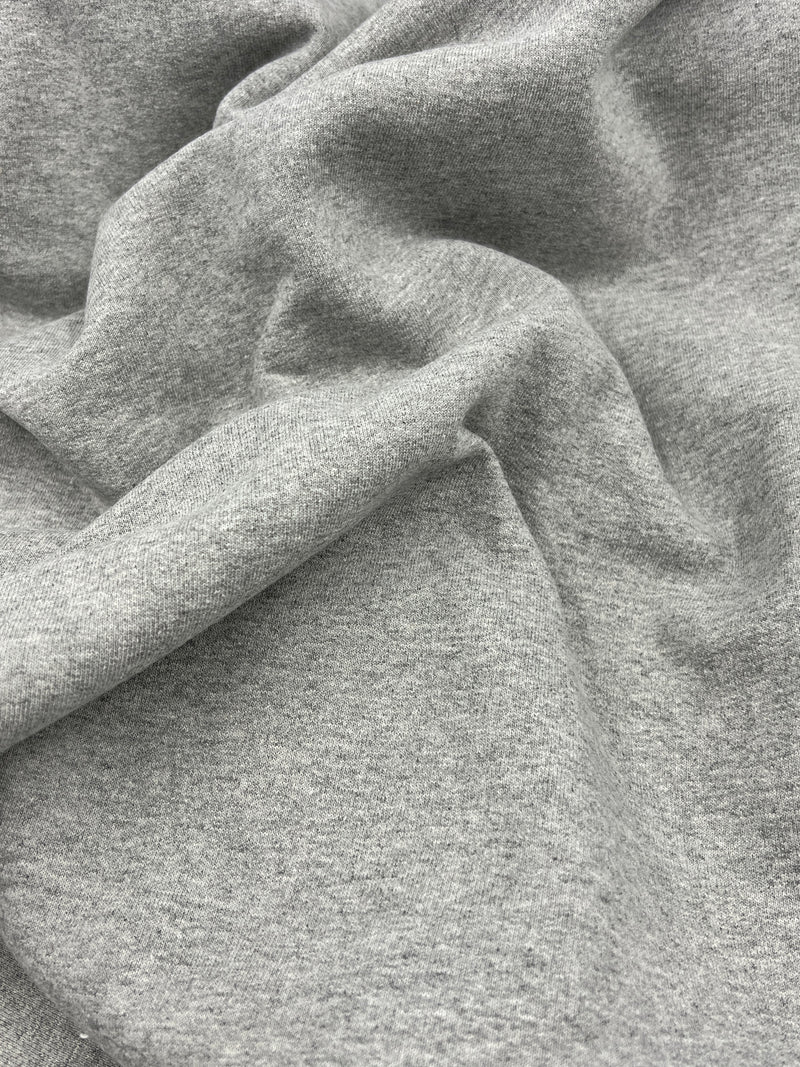 Heather Grey 3-End Sweatshirt Fleece from American Giant - Cotton-Rich, 12.5 Ounce, Made in America - SKU 8135SF #S140
