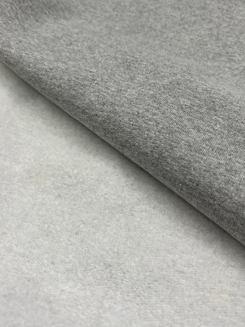 Heather Grey 3-End Sweatshirt Fleece from American Giant - Cotton-Rich, 12.5 Ounce, Made in America - SKU 8135SF #S140