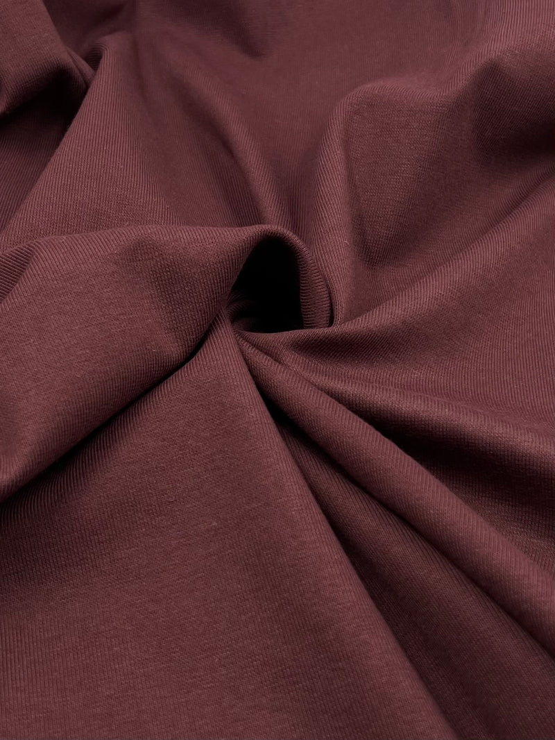 Cotton Cuffing Open-Width Rib - Burgundy - SKU 8135R-A #S75