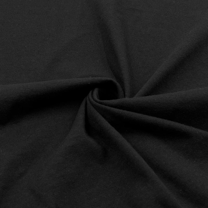 Black - 100% Cotton Open-Width Jersey - Made in America, 6oz - SKU 8141 #S39