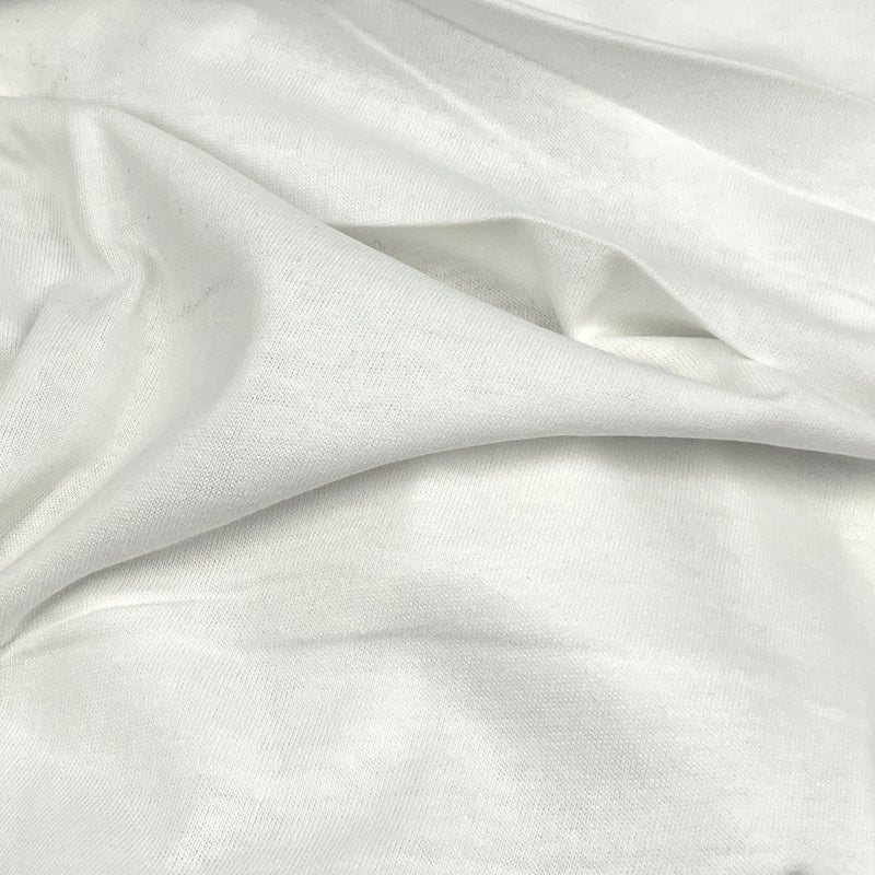 White Cotton Blend Jersey - 2-Yard Project Ready Pieces