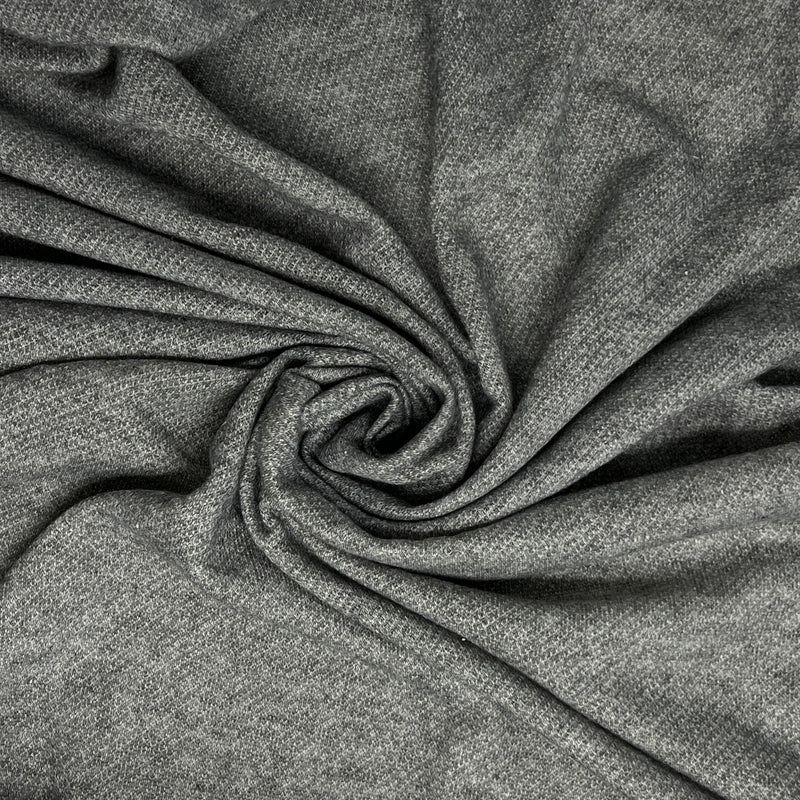 Heather Grey Looped Terry Knit