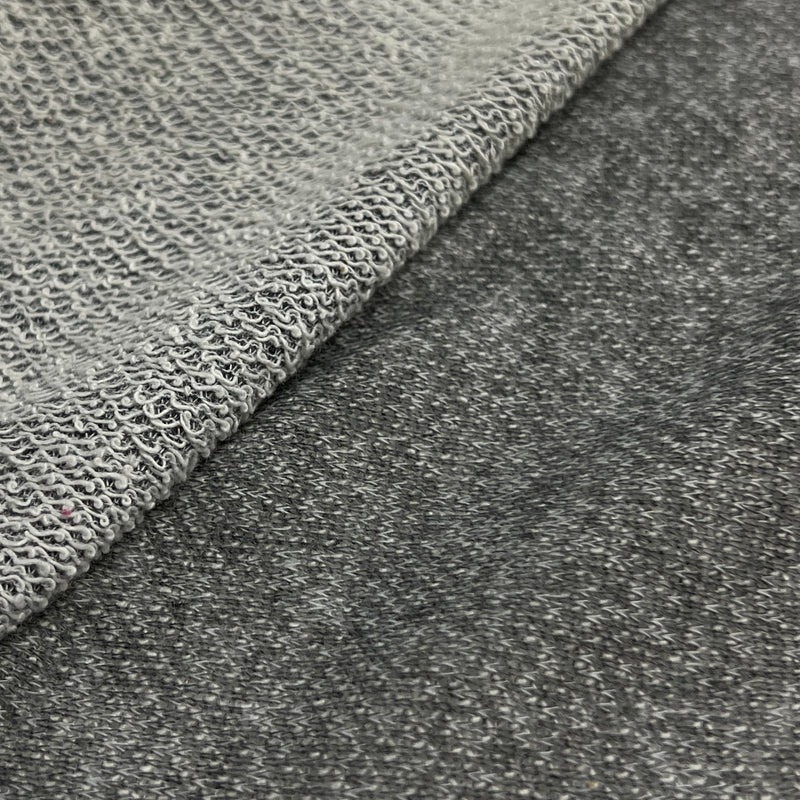 Heather Grey Looped Terry Knit