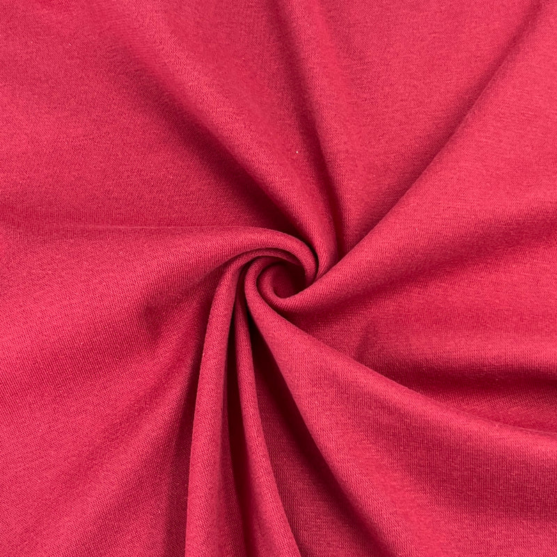 Burgundy Cotton/Spandex Rib Knit - 7 Ounce, 1x1, Open-Width - SKU 8150A #SB