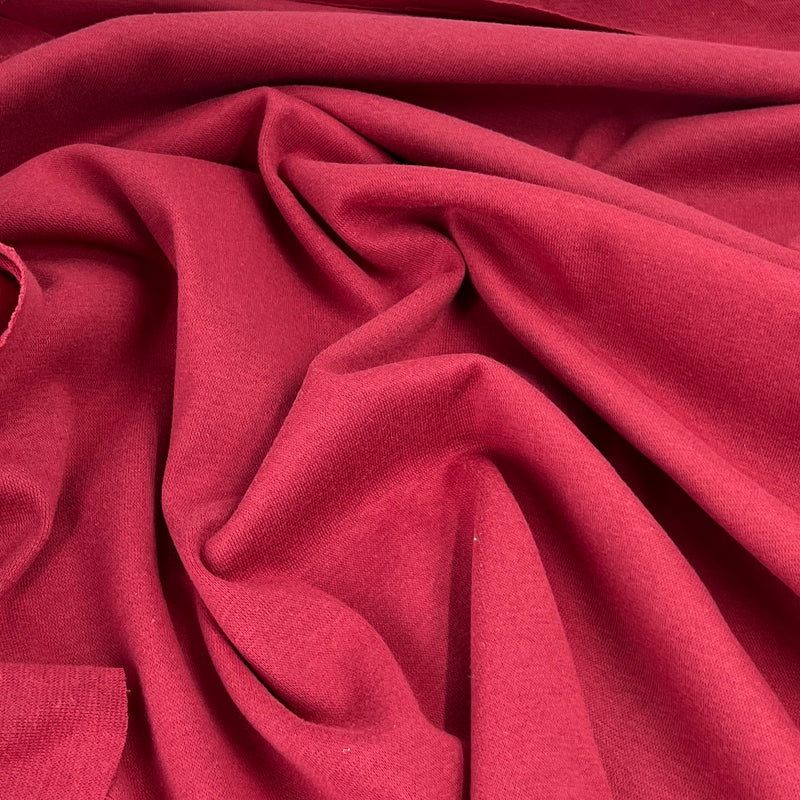 Burgundy Cotton/Spandex Rib Knit - 7 Ounce, 1x1, Open-Width - SKU 8150A #SB