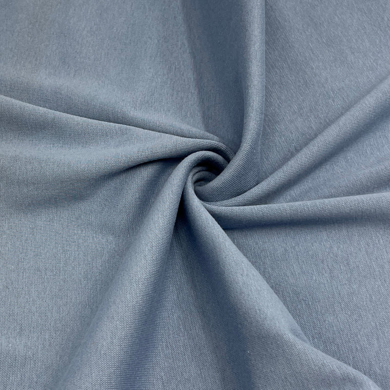 Arctic Blue Cotton/Spandex Rib Knit - 7 Ounce, 1x1, Open-Width - SKU 8150B