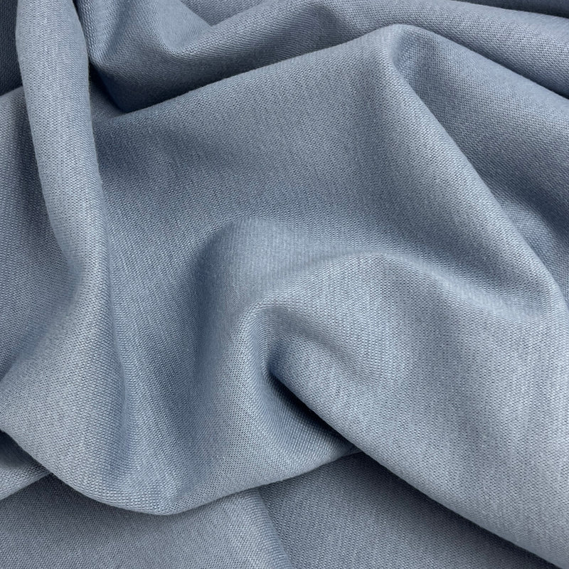 Arctic Blue Cotton/Spandex Rib Knit - 7 Ounce, 1x1, Open-Width - SKU 8150B