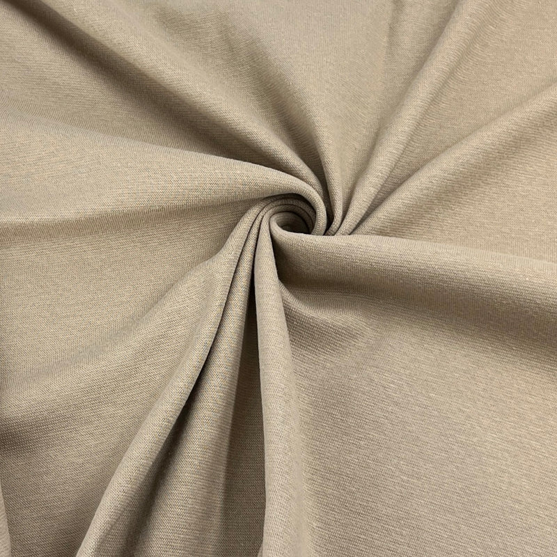 Khaki Cotton/Spandex Rib Knit - 7 Ounce, 1x1, Open-Width - SKU 8150C #SM/N/O