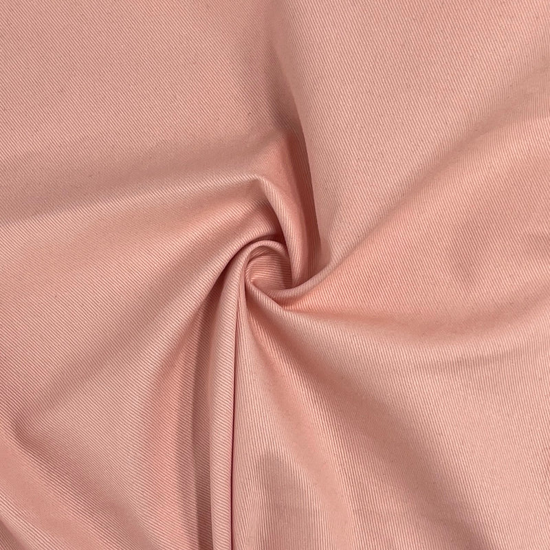 Powder Pink Colored Bull Denim - 100% Cotton, 10oz, 60" Wide