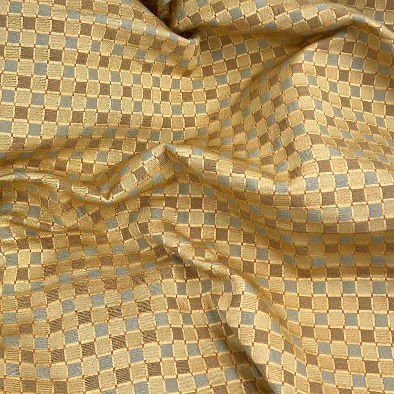 Yellow & Teal Checkered - 92" Maker's Cut - House & Home Collection
