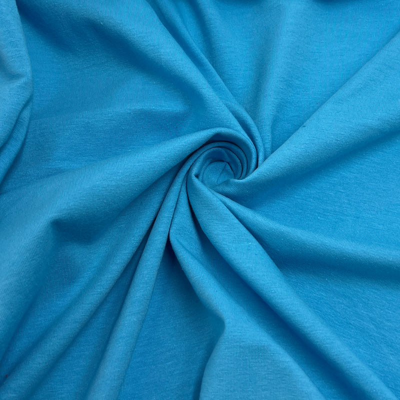 Cyan 10oz Cotton/Lyra Jersey - 72" Project Pieces