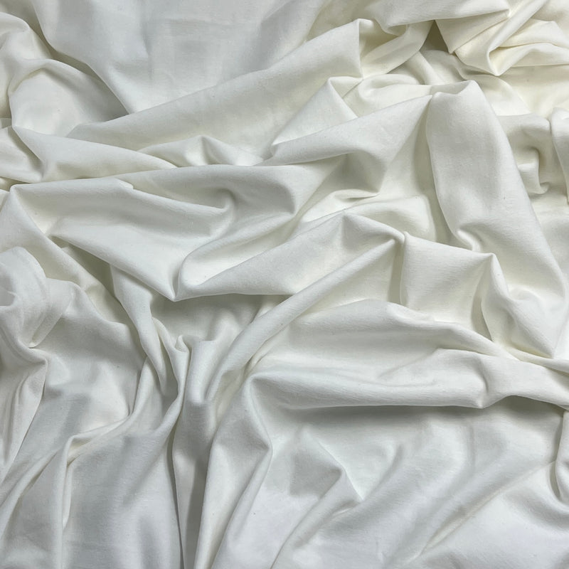 White 10oz Cotton/Lyra Jersey - 72" Project Pieces