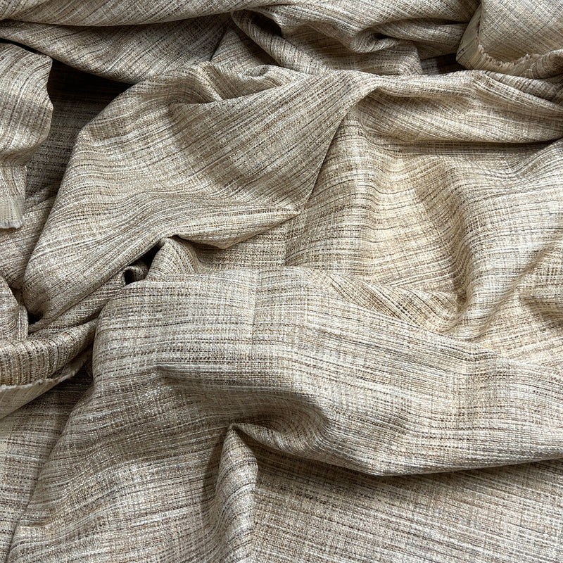 Golden Beige Streaked Upholstery - Home Decor Cuts