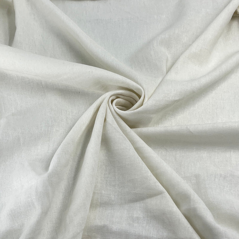 Linen Blend - 5.25oz 57" Wide - Natural White - SKU 8177I