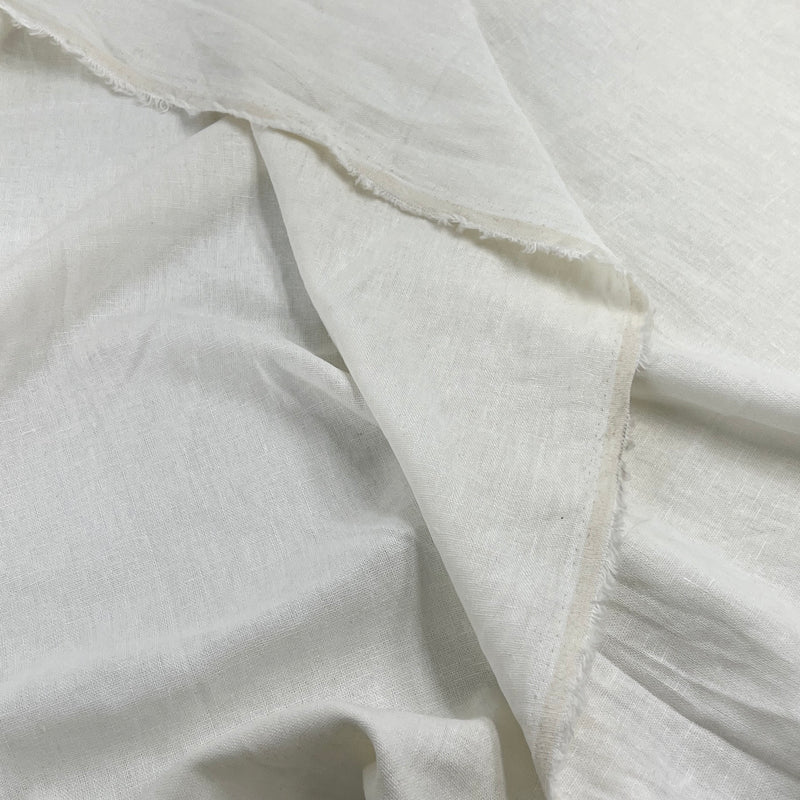 Linen Blend - 5.25oz 57" Wide - Natural White - SKU 8177I