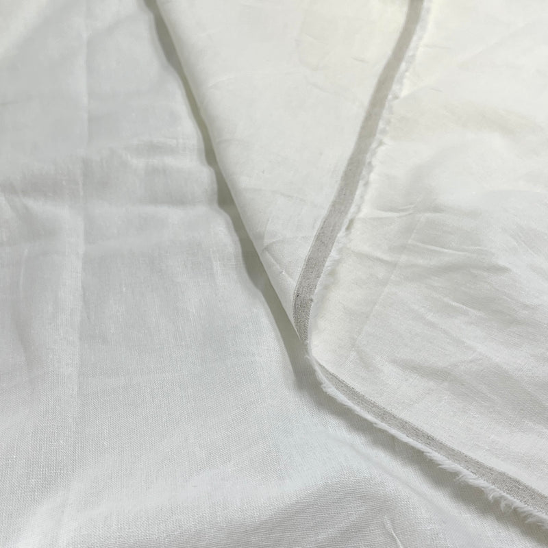 Linen Blend - 5.75oz, 57" Wide - Ivory - SKU 8177I #S55-57