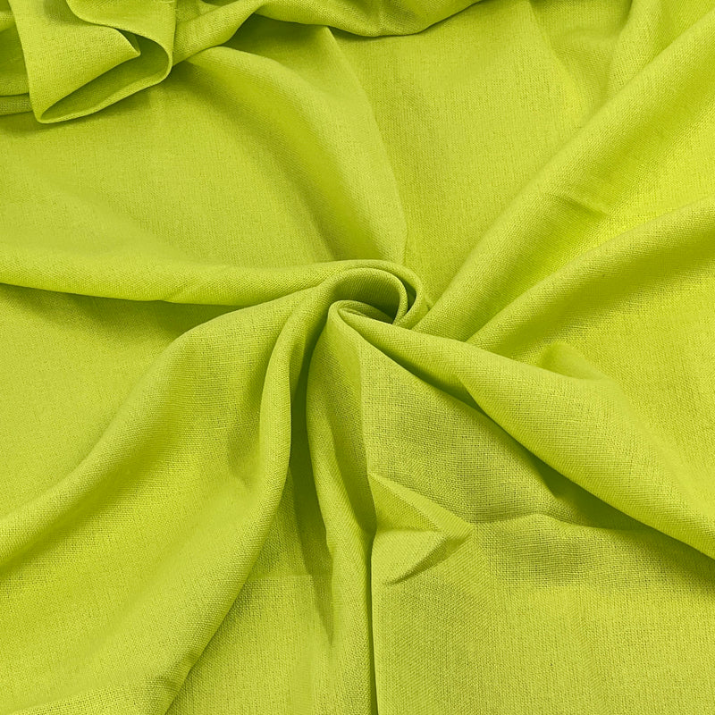 Linen Blend - 5.25oz, 57" Wide - Lime Green - SKU 8177E #S55-57