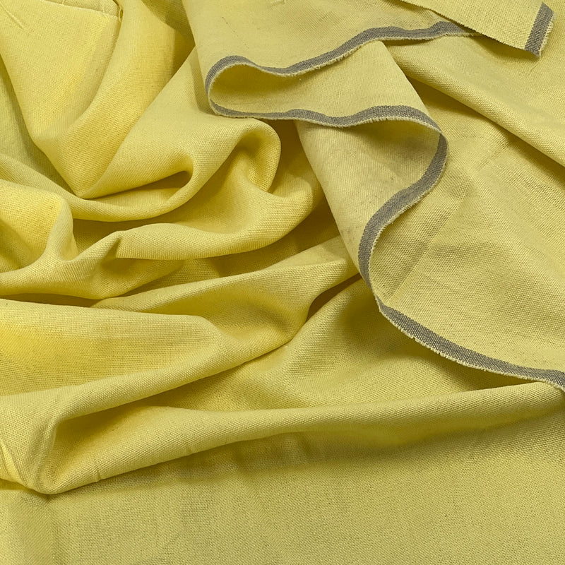 Linen Blend - 5.5oz, 57" Wide - Banana Yellow - SKU 8177E #S55-57